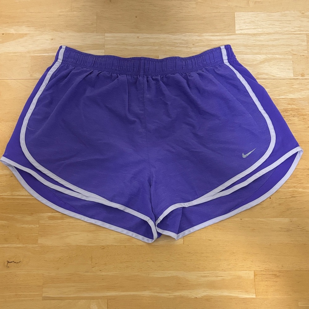 Nike Women's Athletic Shorts in Purple and White